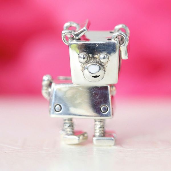 925 sterling silver bobby bot dog charm bead fits european pandora jewelry charm bracelets, Black
925 sterling silver bobby bot dog charm bead fits european pandora jewelry charm bracelets, Black