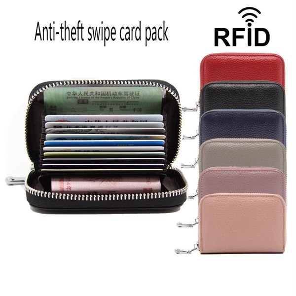 layer cow-leather organ bag rfid anti-theft female card clip man card bag multi-function zipper pocket251d, Brown;gray
layer cow-leather organ bag rfid anti-theft female card clip man card bag multi-function zipper pocket251d, Brown;gray