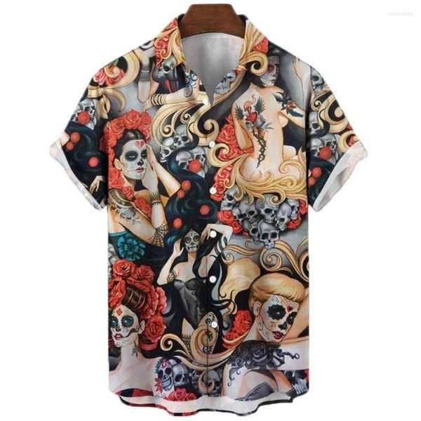 men's casual shirts horror skull 3d print shirt men's gothic rock hawaiian short sleeve harajuku ropa hombre, White;black
men's casual shirts horror skull 3d print shirt men's gothic rock hawaiian short sleeve harajuku ropa hombre, White;black