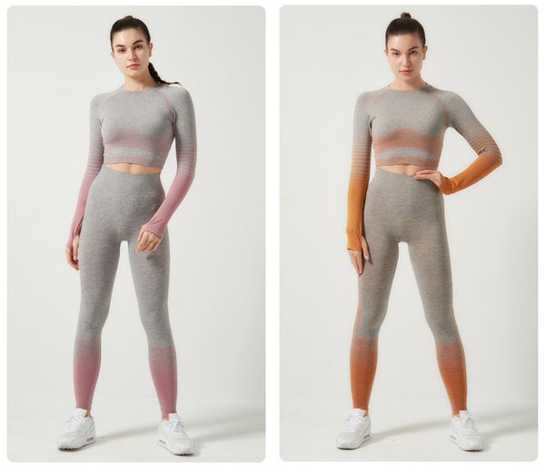 womens leggings suits sling yoga outfits #yh59 gradient color design tracksuit long sleeve and pants high waist buttock lift elastic force s, Black
womens leggings suits sling yoga outfits #yh59 gradient color design tracksuit long sleeve and pants high waist buttock lift elastic force s, Black