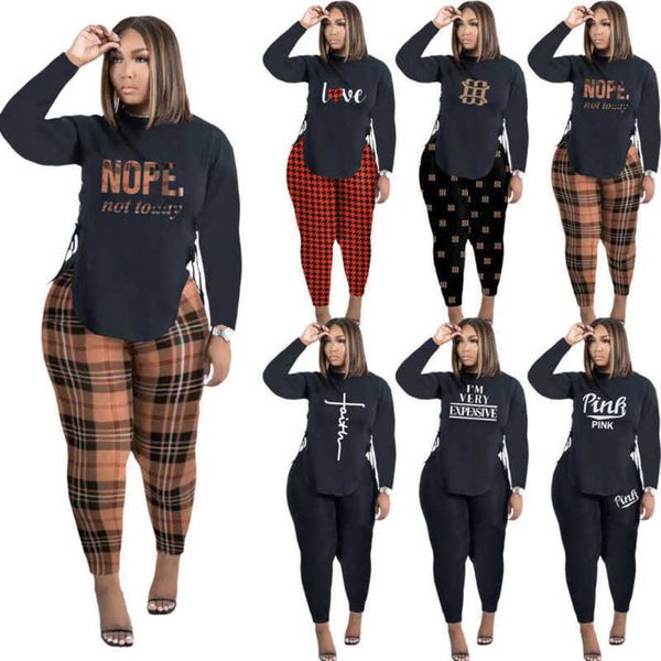 women tracksuits designer 2023 new casual letters printed side slit machine eye bandage round neck sports suit 6 colours, Gray
women tracksuits designer 2023 new casual letters printed side slit machine eye bandage round neck sports suit 6 colours, Gray