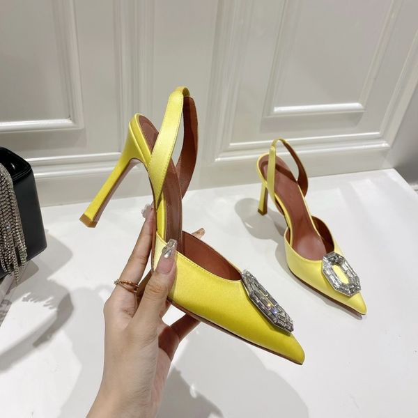 fashion stiletto heel dress shoes luxury designers satin for womens sandal crystal buckle embellished slingbacks pumps high heeled shoe sand, Black
fashion stiletto heel dress shoes luxury designers satin for womens sandal crystal buckle embellished slingbacks pumps high heeled shoe sand, Black