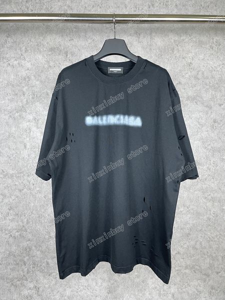 xinxinbuy men designer tee t shirt paris destroyed fuzzy letter print jacquard short sleeve cotton women white black gray xs-2xl, Black;brown
xinxinbuy men designer tee t shirt paris destroyed fuzzy letter print jacquard short sleeve cotton women white black gray xs-2xl, Black;brown