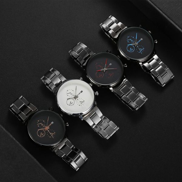 steel band watch business calendar men's quartz watch fashion high-end trend, Slivery;brown
steel band watch business calendar men's quartz watch fashion high-end trend, Slivery;brown