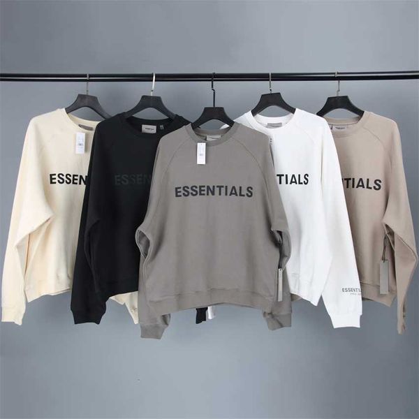 hoodie jacket multi thread essentials letter glue pressing silicone printing loose long sleeve round neck sweater, Black;brown
hoodie jacket multi thread essentials letter glue pressing silicone printing loose long sleeve round neck sweater, Black;brown