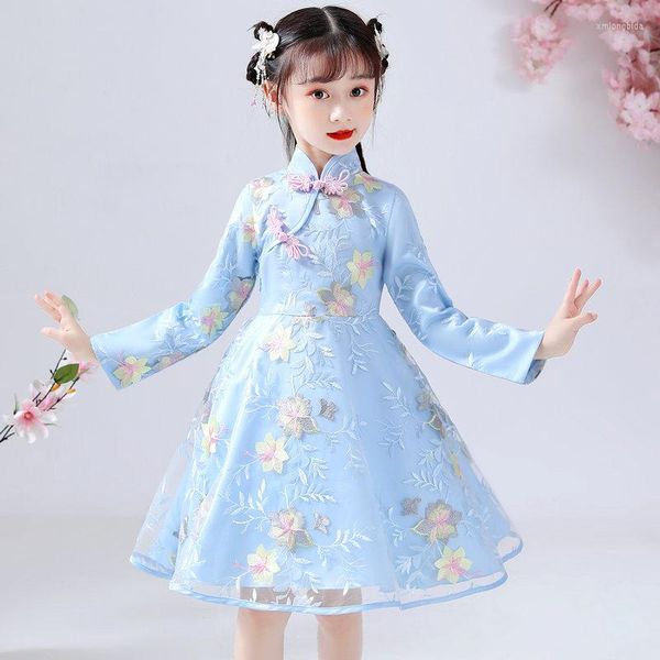 ethnic clothing chinese children cheongsam princess dress girls puff skirt style retro costumes guzheng performance host, Red
ethnic clothing chinese children cheongsam princess dress girls puff skirt style retro costumes guzheng performance host, Red