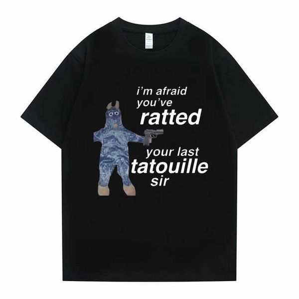 men's t-shirts ratatouille graphic print t-shirts im afeaid youve ratted your last tatouille sir t shirt funny mouse tees men women cut, White;black
men's t-shirts ratatouille graphic print t-shirts im afeaid youve ratted your last tatouille sir t shirt funny mouse tees men women cut, White;black