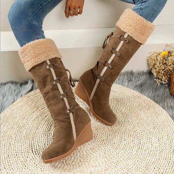 boots 2023 winter fashion lace-up tassel long women platform wedge snow warm cotton botas mujer women's high 221215, Black
boots 2023 winter fashion lace-up tassel long women platform wedge snow warm cotton botas mujer women's high 221215, Black