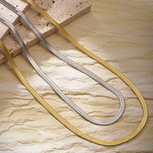 925 sterling silver snake chains necklace for women luxury personality french retro wide clavicle chain necklace wholesale price fashion jew
925 sterling silver snake chains necklace for women luxury personality french retro wide clavicle chain necklace wholesale price fashion jew