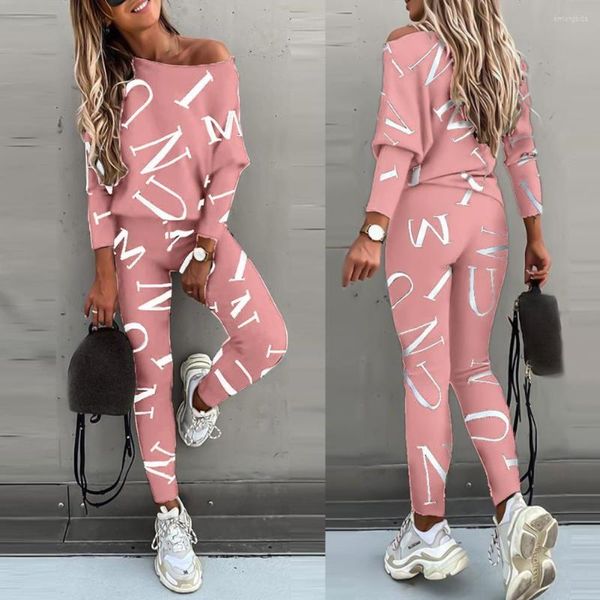 women's two piece pants women suit set sports pant blouse sets outfit letters print long sleeve tracksuit spring summer shirt, White
women's two piece pants women suit set sports pant blouse sets outfit letters print long sleeve tracksuit spring summer shirt, White