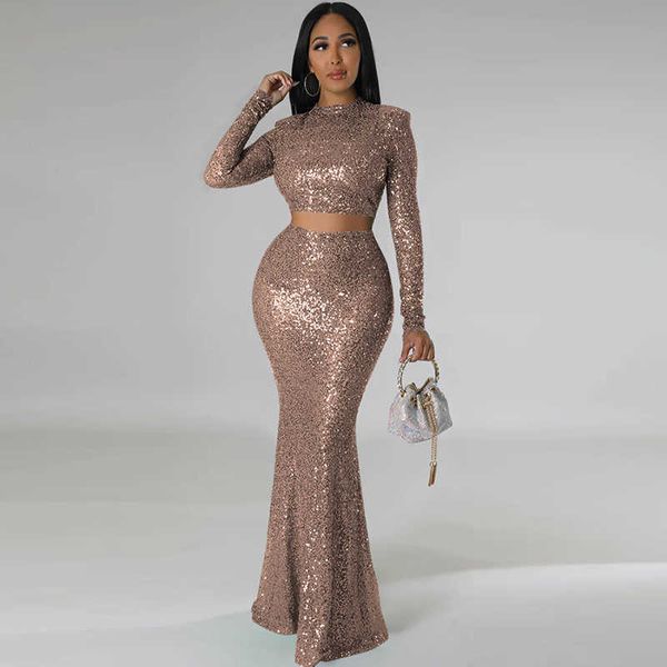 party dresses two piece elegant celebrity sequins maxi sets for women evening nightclub crop and mermaid long skirt glitter club 220103, White;black
party dresses two piece elegant celebrity sequins maxi sets for women evening nightclub crop and mermaid long skirt glitter club 220103, White;black