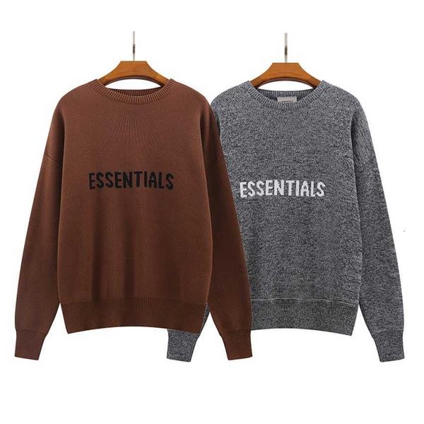 chao brand essentials new knitted letter loose versatile men's women's round neck sweater, White;black
chao brand essentials new knitted letter loose versatile men's women's round neck sweater, White;black