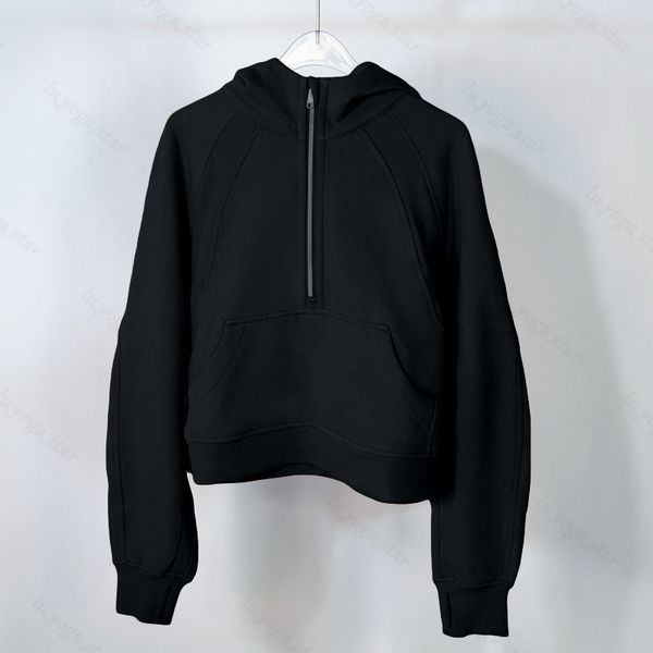 plus yoga womens hoodie velvet scuba thickening jackets hoodys sports half zipper terry designer sweater cing fashion loose short lulus 87, Black
plus yoga womens hoodie velvet scuba thickening jackets hoodys sports half zipper terry designer sweater cing fashion loose short lulus 87, Black