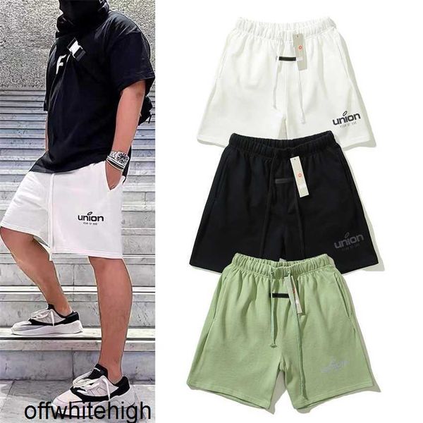 double thread essentials co branded beach shorts casual sports pants fashion brand men's and women's five point, Black
double thread essentials co branded beach shorts casual sports pants fashion brand men's and women's five point, Black