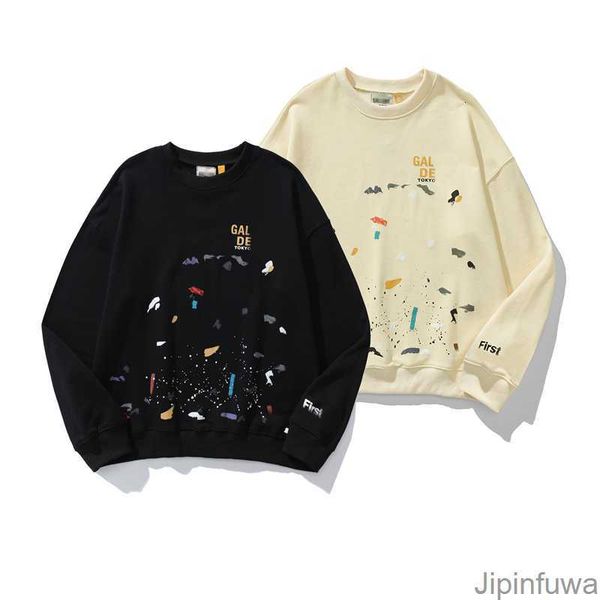 2023 spring designer galleries hoody depts men's hoodies long sleeve t shirts round neck splash ink painted graffiti women jacket loose, Black
2023 spring designer galleries hoody depts men's hoodies long sleeve t shirts round neck splash ink painted graffiti women jacket loose, Black