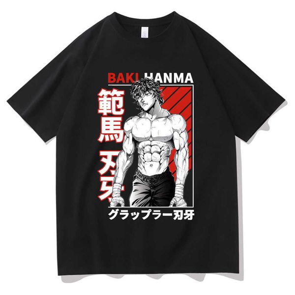 men's t-shirts yujiro baki hanma anime t shirt mens manga grappler fighting fighter print tees men women brand hip hop personality tsh, White;black
men's t-shirts yujiro baki hanma anime t shirt mens manga grappler fighting fighter print tees men women brand hip hop personality tsh, White;black