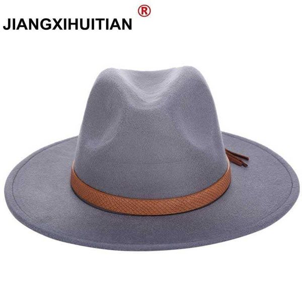 stingy s 2018 autumn winter sun women men fedora hat classical wide brim felt floppy cloche chapeau imitation wool cap 0103, Blue;gray
stingy s 2018 autumn winter sun women men fedora hat classical wide brim felt floppy cloche chapeau imitation wool cap 0103, Blue;gray
