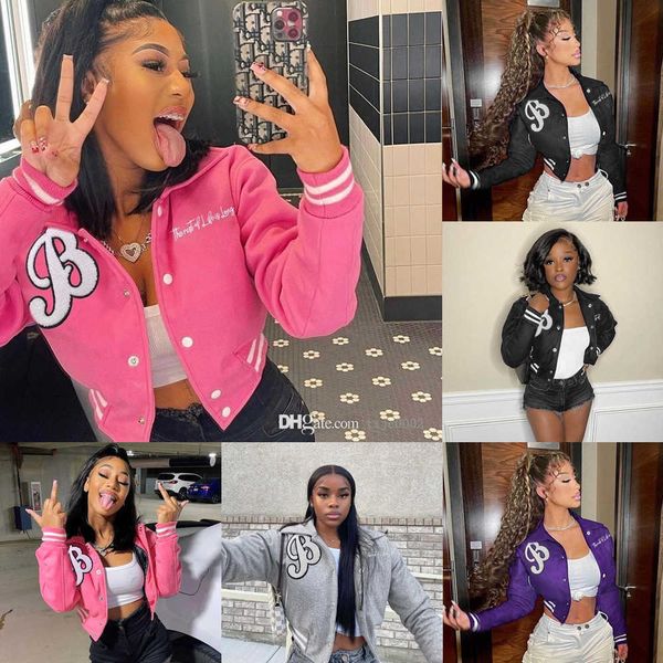 2023 designer autumn winter womens baseball jackets varsity streetwear fashion embroidered letter short coat crop, Black;brown
2023 designer autumn winter womens baseball jackets varsity streetwear fashion embroidered letter short coat crop, Black;brown