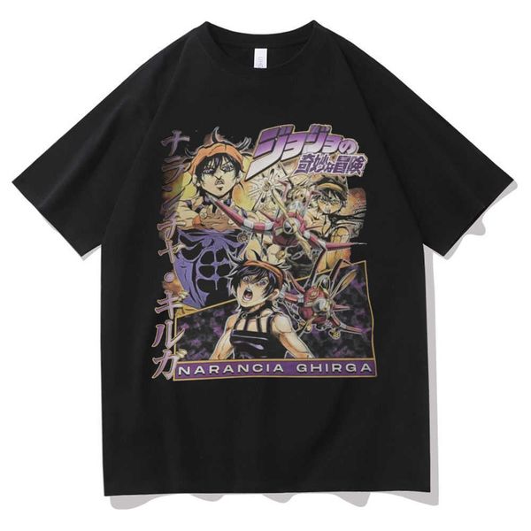 men's t-shirts japanese anime jojo bizarre adventure t shirt narancia ghirga manga graphic t-shirt men women fashion loose casual cotto, White;black
men's t-shirts japanese anime jojo bizarre adventure t shirt narancia ghirga manga graphic t-shirt men women fashion loose casual cotto, White;black