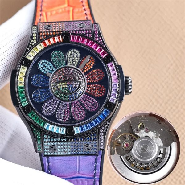 montre de luxe mens watches 45x13.45mm 1214 automatic chain winding movement steel case sunflower luxury watch wristwatches 50m waterproof, Slivery;brown
montre de luxe mens watches 45x13.45mm 1214 automatic chain winding movement steel case sunflower luxury watch wristwatches 50m waterproof, Slivery;brown