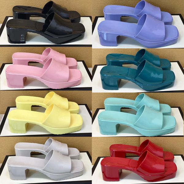 summer rubber women slide sandal slippers 5.5cm chunky heel tpu material 9 colors retro appear recalling the 90s style 35-41, Black
summer rubber women slide sandal slippers 5.5cm chunky heel tpu material 9 colors retro appear recalling the 90s style 35-41, Black