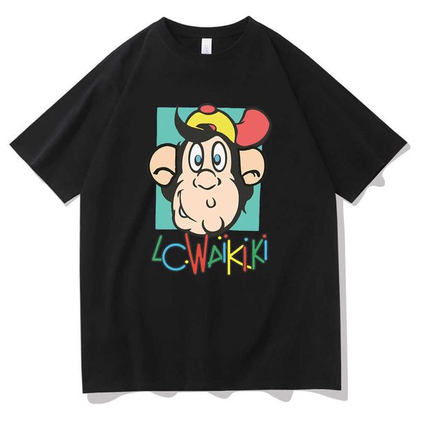 men's t-shirts monkey funny graphic print t-shirt lc waikiki monkey merchandise tshirt brand anime style tee shirt men women cotton tee, White;black
men's t-shirts monkey funny graphic print t-shirt lc waikiki monkey merchandise tshirt brand anime style tee shirt men women cotton tee, White;black
