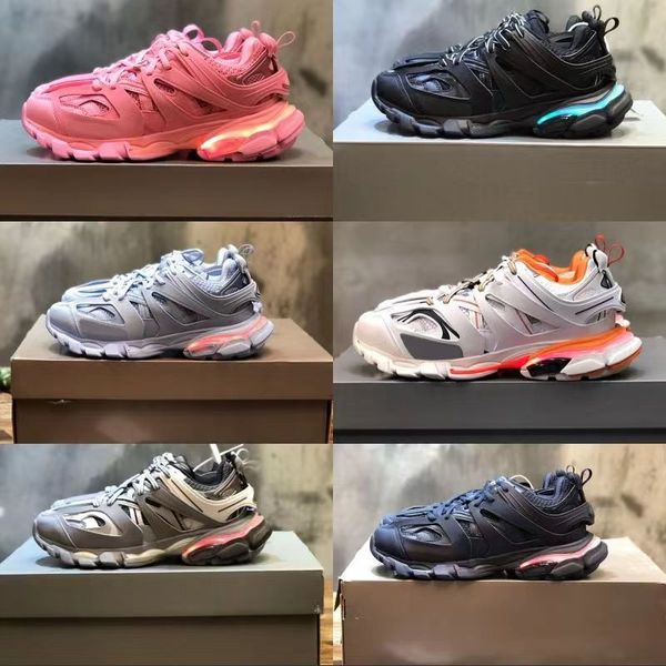 designer luxury womens mens casual shoe track 3.0 led sneaker lighted gomma leather trainer nylon printed platform sneakers men light traine, Black
designer luxury womens mens casual shoe track 3.0 led sneaker lighted gomma leather trainer nylon printed platform sneakers men light traine, Black