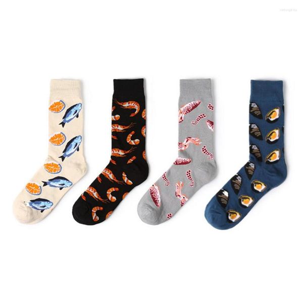men's socks 2023 fashion mid calf crew seafood fresh oyster ocs salmon fish shell squid funny happy shrimp cod bass, Black
men's socks 2023 fashion mid calf crew seafood fresh oyster ocs salmon fish shell squid funny happy shrimp cod bass, Black