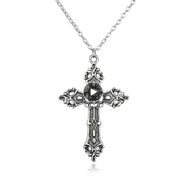 vintage cross necklace goth jewelry accessories gothic grunge chain y2k fashion women items new in men, Silver
vintage cross necklace goth jewelry accessories gothic grunge chain y2k fashion women items new in men, Silver
