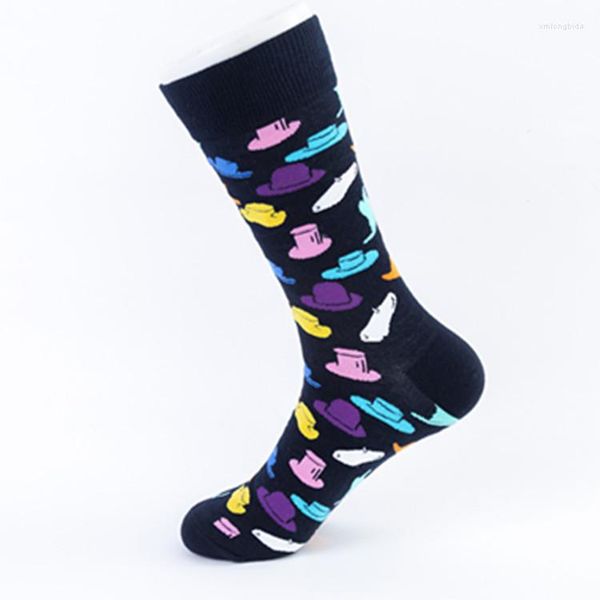men's socks 5pairs/lot funny combed cotton men happy colorful multi rope hat pattern long tube skateboard casual, Black
men's socks 5pairs/lot funny combed cotton men happy colorful multi rope hat pattern long tube skateboard casual, Black