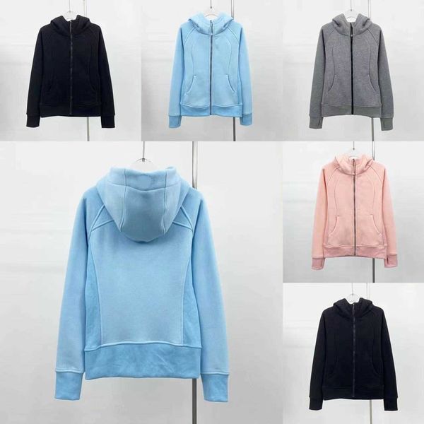 designer zipper hoodie shorsame style embroidered lululemens women plush thickened sports sweater women's autumn and winter new coat ca, Black
designer zipper hoodie shorsame style embroidered lululemens women plush thickened sports sweater women's autumn and winter new coat ca, Black
