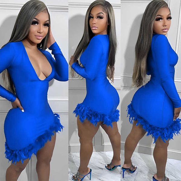 party dresses night club mini with feathers clothes for women long sleeve v-neck irregular bodycon birthady outfits 220103, White;black
party dresses night club mini with feathers clothes for women long sleeve v-neck irregular bodycon birthady outfits 220103, White;black