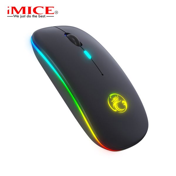 bluetooth wireless mouse with usb rechargeable rgb backlight gaming mouse gamer portable computer mouse for computer pc lap2