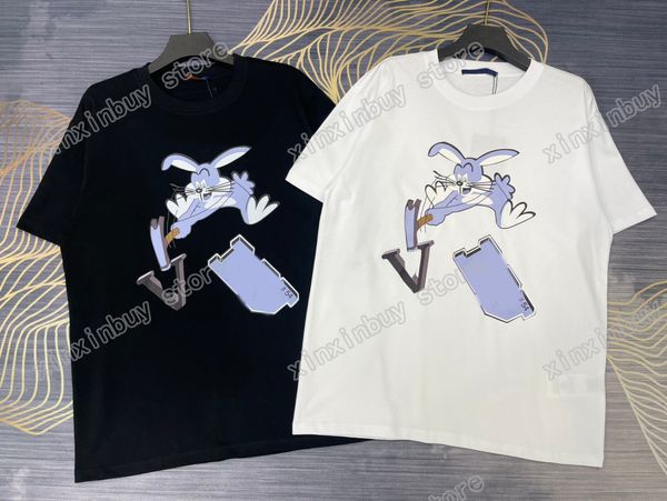 xinxinbuy men designer tee t shirt paris rabbit letter print jacquard short sleeve cotton women white black blue xs-l, Black;brown
xinxinbuy men designer tee t shirt paris rabbit letter print jacquard short sleeve cotton women white black blue xs-l, Black;brown