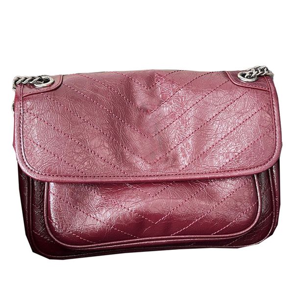 designer niki medium quilted vintage pleated shoulder bag women luxurys black red green leather chain crossbody messenger bags claasic walle
designer niki medium quilted vintage pleated shoulder bag women luxurys black red green leather chain crossbody messenger bags claasic walle