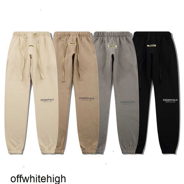 double thread essentials fashion brand reflective casual men's and women's couples plush guard pants, Black
double thread essentials fashion brand reflective casual men's and women's couples plush guard pants, Black