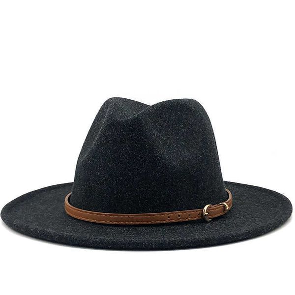 stingy women men wool jazz hat with leather ribbon flat big brim elegant gentlemen couple hats panama sombrero cap 0103, Blue;gray
stingy women men wool jazz hat with leather ribbon flat big brim elegant gentlemen couple hats panama sombrero cap 0103, Blue;gray