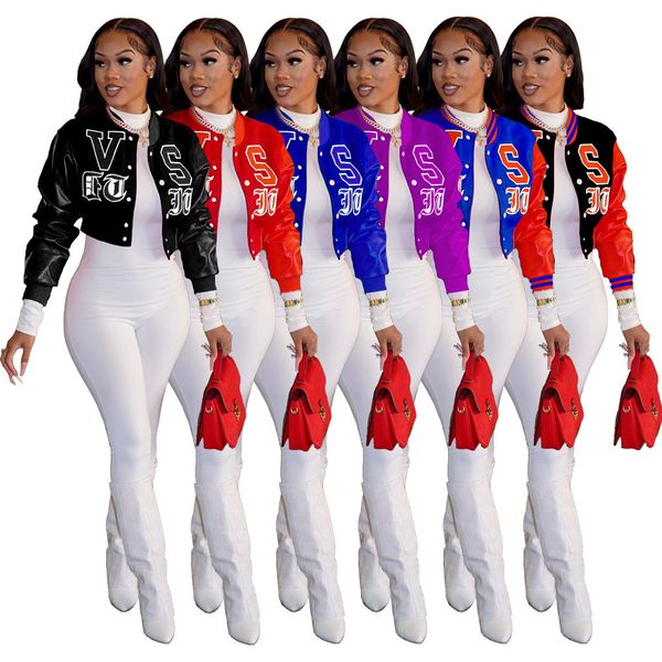 wholesale baseball uniform jackets women fall winter clothes 2xl casual long sleeve print romber coat female outerwear fashion streetwear 9, Black;brown
wholesale baseball uniform jackets women fall winter clothes 2xl casual long sleeve print romber coat female outerwear fashion streetwear 9, Black;brown