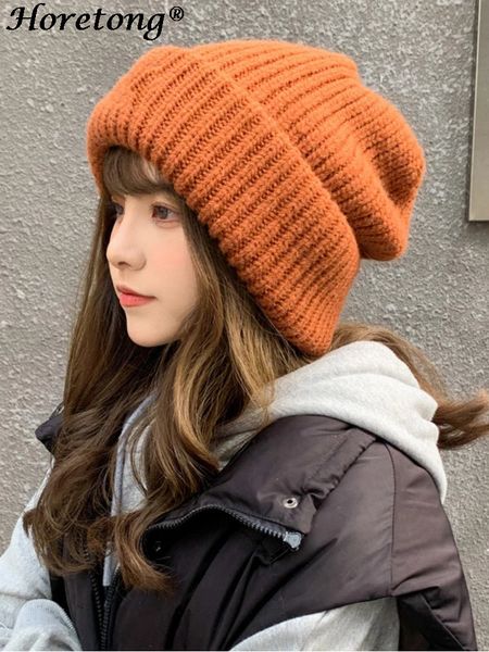 beanie skull caps horetong winter knitted hat women korean fashion solid outdoor warm beanies all match casual elastic comfortable cap 23010, Blue;gray
beanie skull caps horetong winter knitted hat women korean fashion solid outdoor warm beanies all match casual elastic comfortable cap 23010, Blue;gray