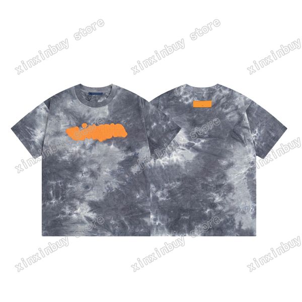 xinxinbuy men designer tee t shirt paris tie dye shirts letters embroidery jacquard short sleeve cotton women white black gray xs-2xl, Black;brown
xinxinbuy men designer tee t shirt paris tie dye shirts letters embroidery jacquard short sleeve cotton women white black gray xs-2xl, Black;brown