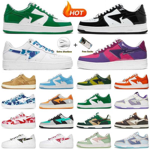 bapestas sk8 sta running shoes baped designer bapesta camo black white green red ge men women trainers sports sneakers
bapestas sk8 sta running shoes baped designer bapesta camo black white green red ge men women trainers sports sneakers