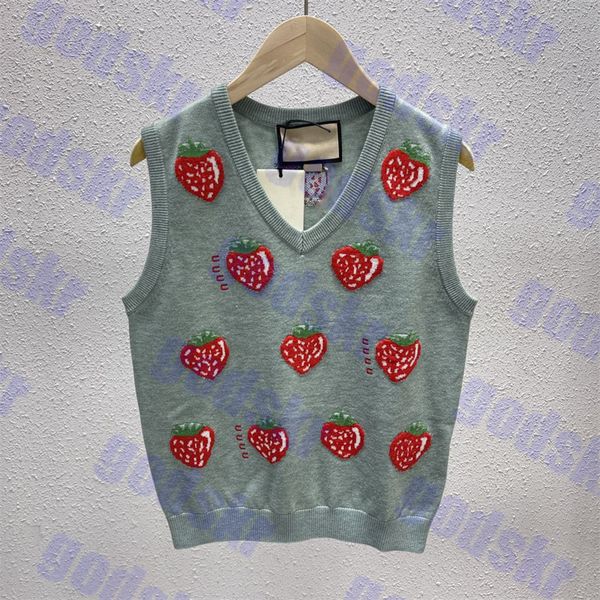 strawberry sweater tanks for women v neck knitwear camis letter logo vests laides sweaters, White
strawberry sweater tanks for women v neck knitwear camis letter logo vests laides sweaters, White
