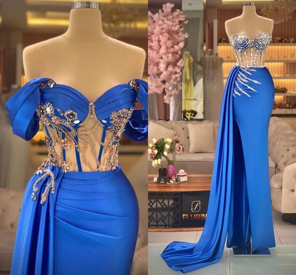 royal blue evening dresses off-the-shoulder sparkly sequins crystals prom gowns formal floor-length custom, Black
royal blue evening dresses off-the-shoulder sparkly sequins crystals prom gowns formal floor-length custom, Black