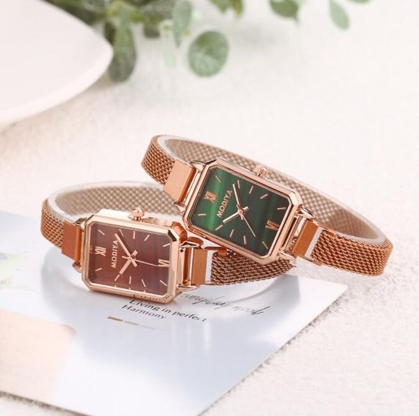 luxury women wristwatches rose gold mesh wire band bracelet watches ladies casual quartz clock alloy leisure wristwatch, Slivery;brown
luxury women wristwatches rose gold mesh wire band bracelet watches ladies casual quartz clock alloy leisure wristwatch, Slivery;brown