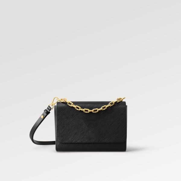 new women's twist mm m21031 house bag black epi grained leather gold-color chain removable mirror
new women's twist mm m21031 house bag black epi grained leather gold-color chain removable mirror