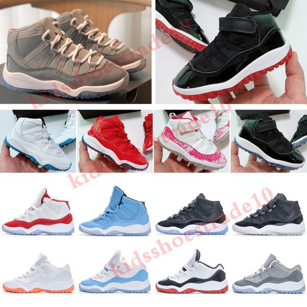 infants 11s kids basketball shoes for boys girls cherry cool grey sneaker space jam metallic silver pink snakeskin bred legend blue children, Black
infants 11s kids basketball shoes for boys girls cherry cool grey sneaker space jam metallic silver pink snakeskin bred legend blue children, Black