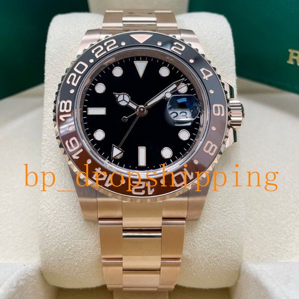 high-quality mens watch 40mm rose gold ceramic bezel watches automatic mechanical ref.126715 gmt sapphire glass men's leisure wristwatc, Slivery;brown
high-quality mens watch 40mm rose gold ceramic bezel watches automatic mechanical ref.126715 gmt sapphire glass men's leisure wristwatc, Slivery;brown