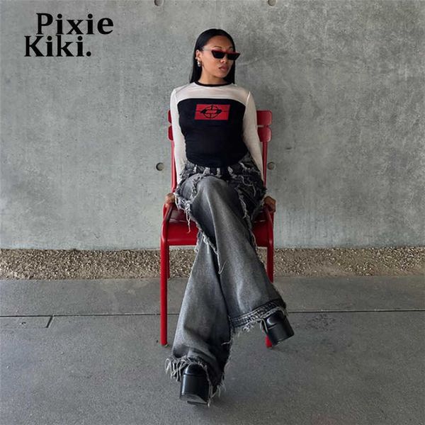 women's t-shirt pixiekiki fashion graphic t shirts streetwear y2k long sleeve womens tees fall clothing 2022 p78-bb19 t230104, White
women's t-shirt pixiekiki fashion graphic t shirts streetwear y2k long sleeve womens tees fall clothing 2022 p78-bb19 t230104, White
