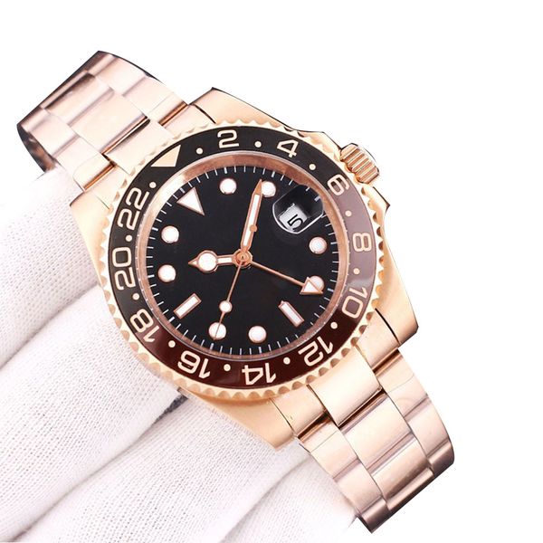 mens watch automatic mechanical watches 2813 movement stainless steel blue red ceramic case 40mm men watches classic wristwatches, Slivery;brown
mens watch automatic mechanical watches 2813 movement stainless steel blue red ceramic case 40mm men watches classic wristwatches, Slivery;brown
