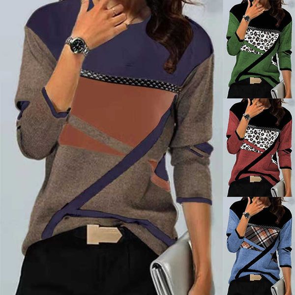 women's t-shirt women's autumn winter 2022 elegant stripe print stripe splicing long sleeve t-shirt o-neck casual loose vintage da, White
women's t-shirt women's autumn winter 2022 elegant stripe print stripe splicing long sleeve t-shirt o-neck casual loose vintage da, White